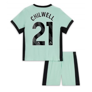Chelsea Ben Chilwell #21 Replika Babytøj Tredje sæt Børn 2023-24 Kortærmet (+ Korte bukser)